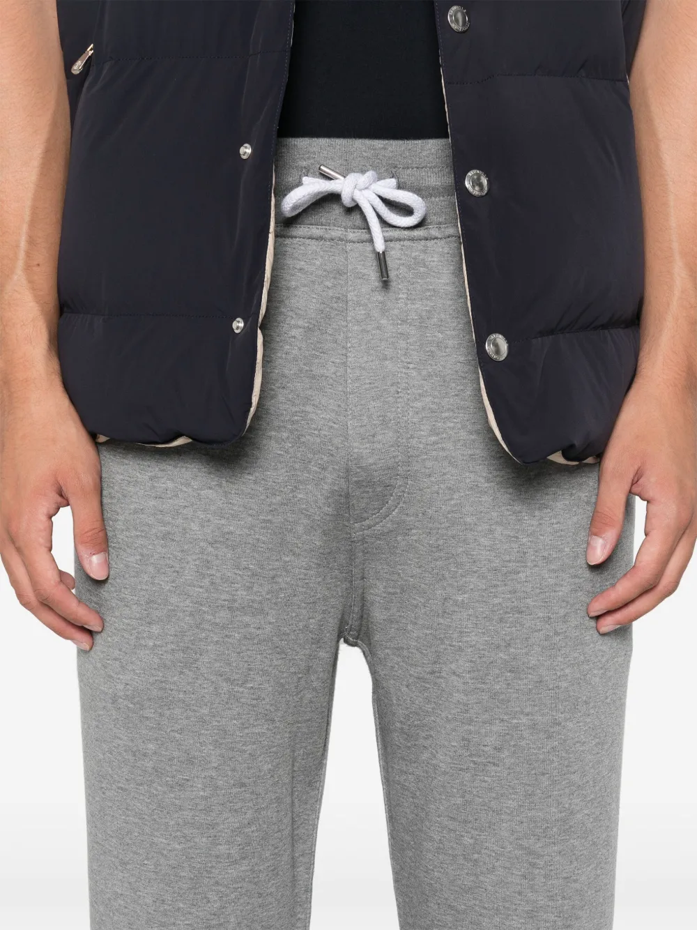 Brunello Cucinelli Trainingsbroek met gemêleerd-effect Grijs