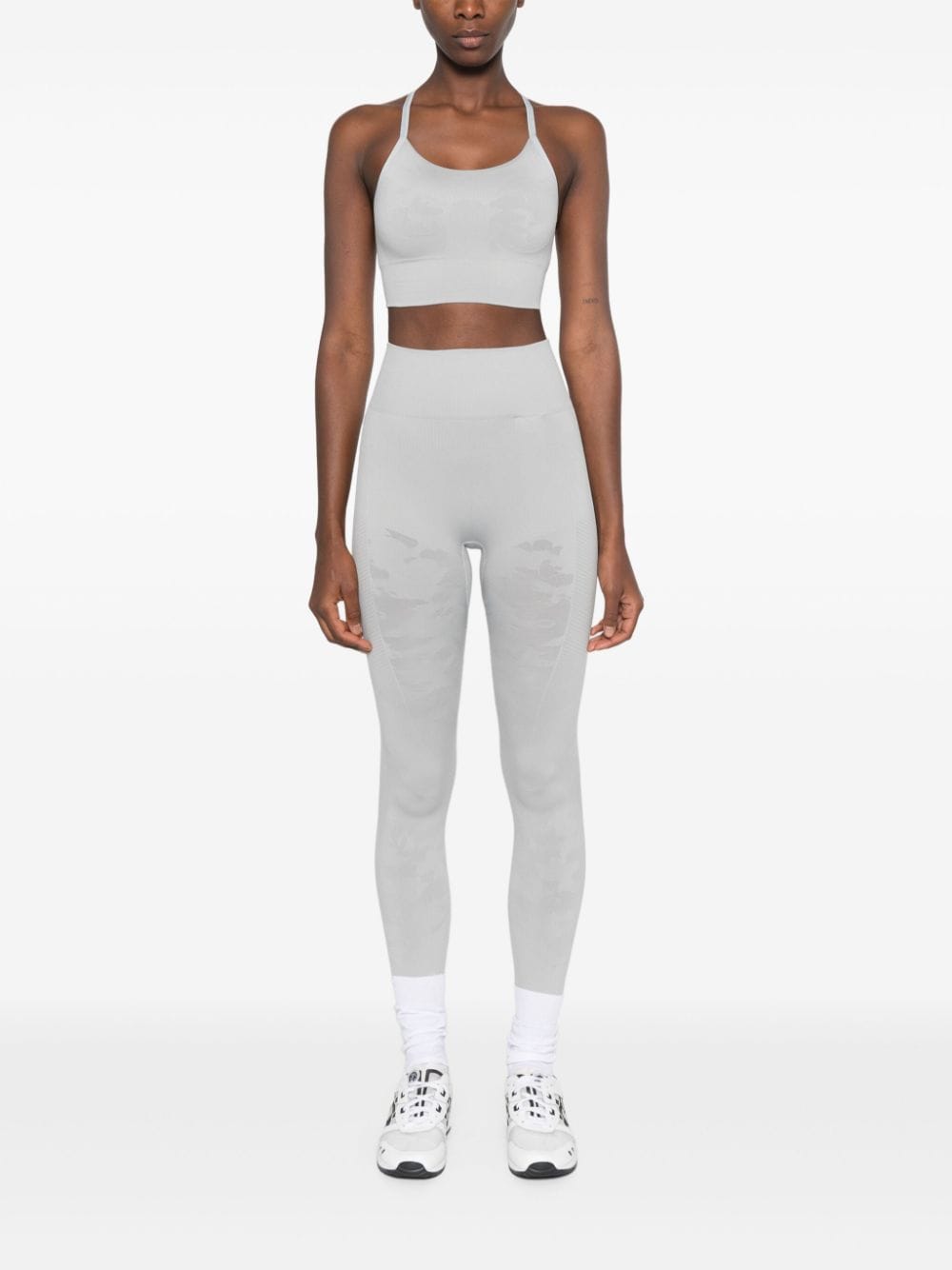 Shop Adidas Originals Truestrength Performance Leggings In Grey