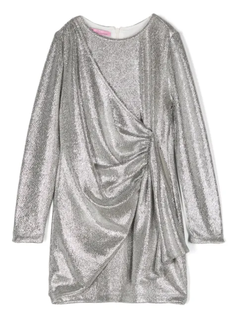 Miss Blumarine vestido con efecto metalizado