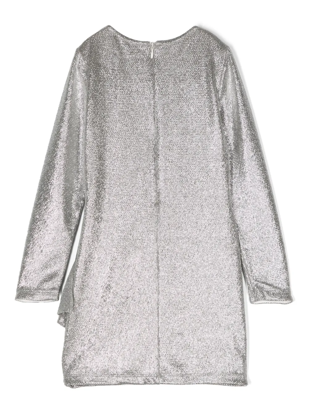 missblumarine Miss Blumarine Jurk met metallic-effect - Grijs