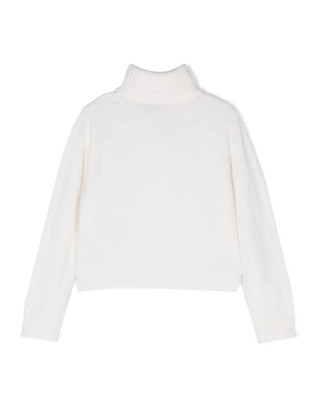 Miss Blumarine Trui met logo van stras - Beige