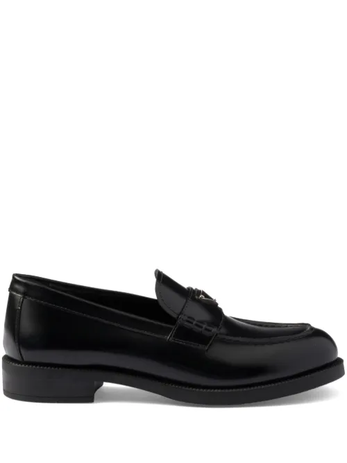 Mocassins à fini brossé - Prada - Modalova