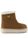Prada suede booties - Brown