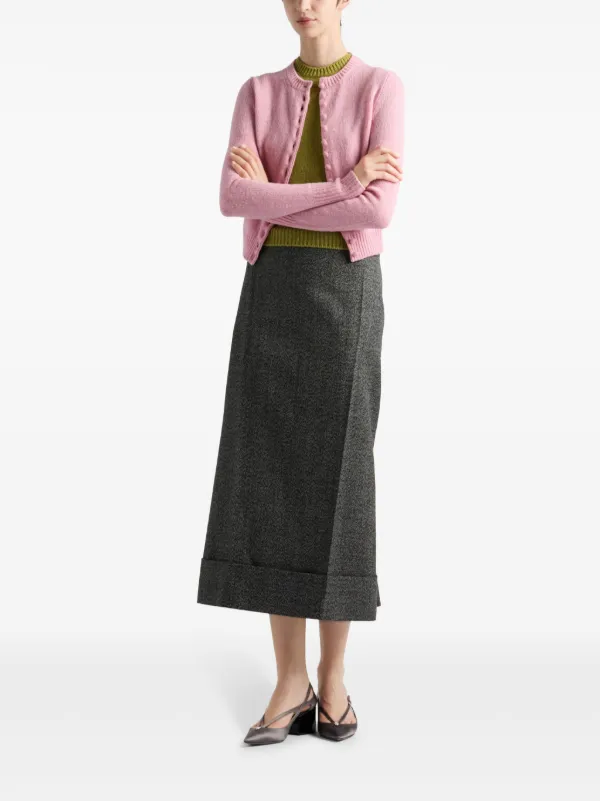 Prada fine-knit Sweater | Green | FARFETCH