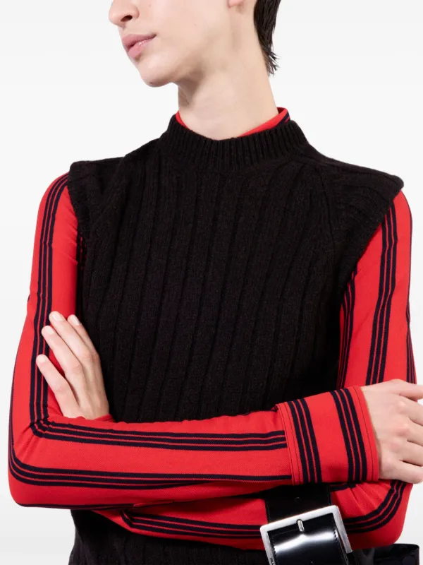 PRADA ウール ベスト Prada ウール ベスト | ブラウン | FARFETCH JP