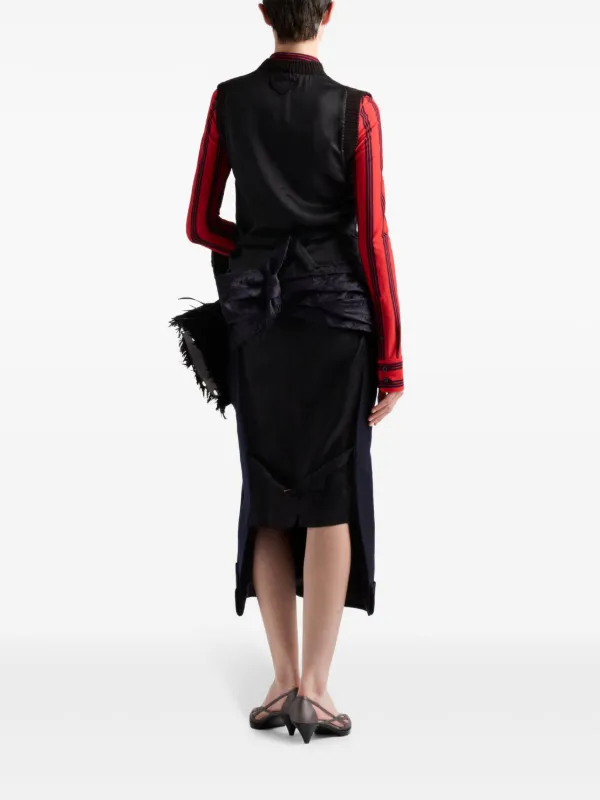 PRADA ウール ベスト おしゃれ【PRADA】ウールxカシミヤ ベスト