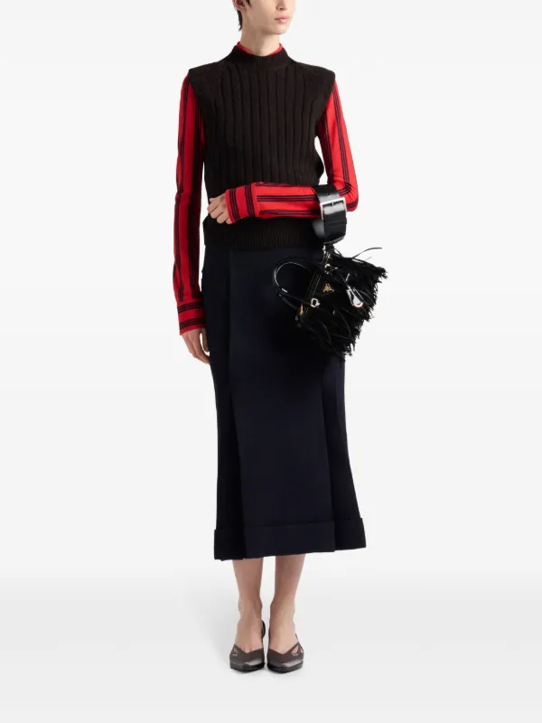 Prada ウール ベスト | ブラウン | FARFETCH JP