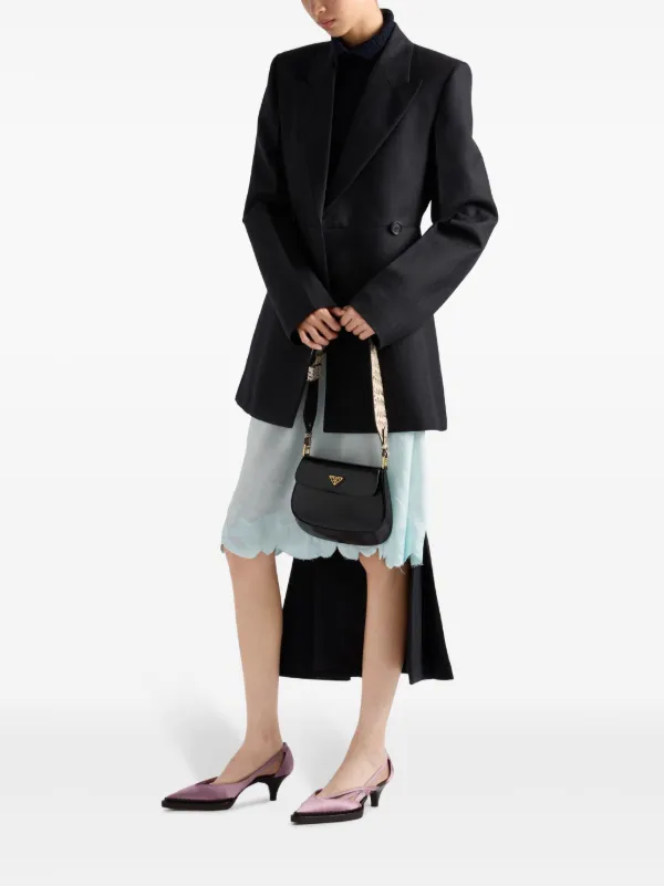 Prada デコンストラクテッド スカート | ブルー | FARFETCH JP