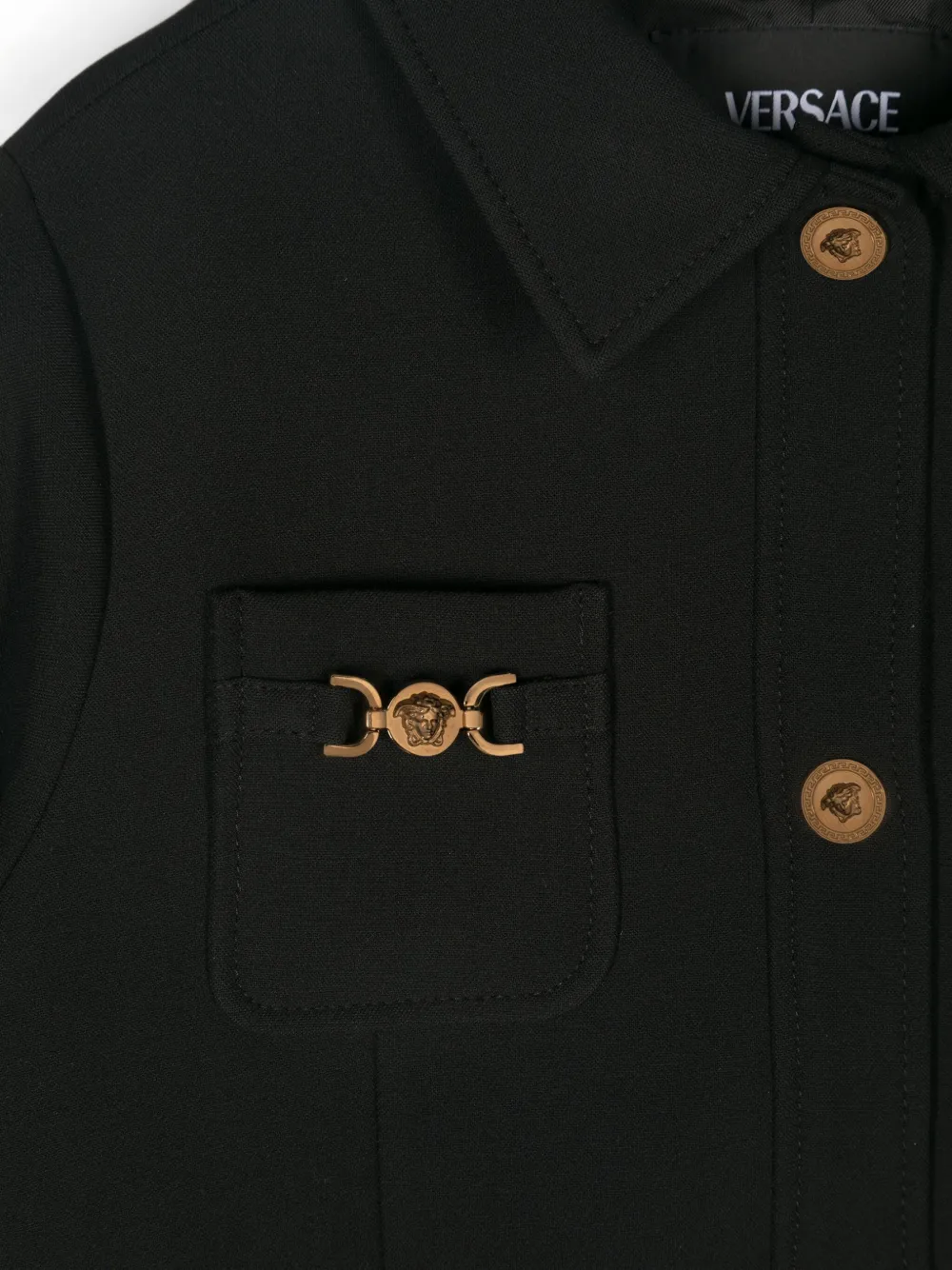 Versace Kids Jack met Medusa-knopen Zwart