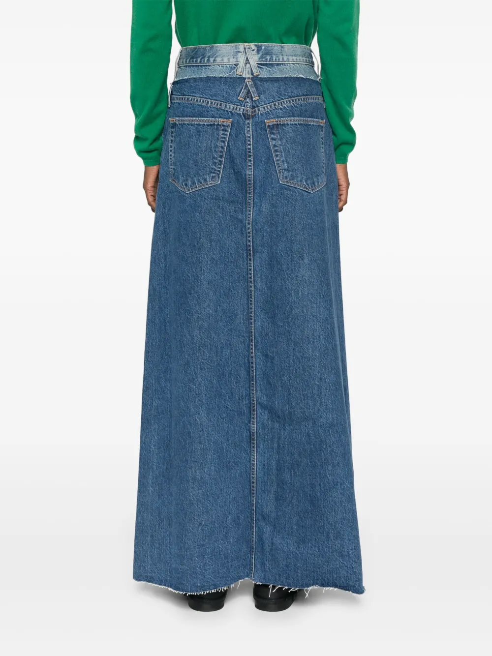 SLVRLAKE DENIM MAXI SKIRT