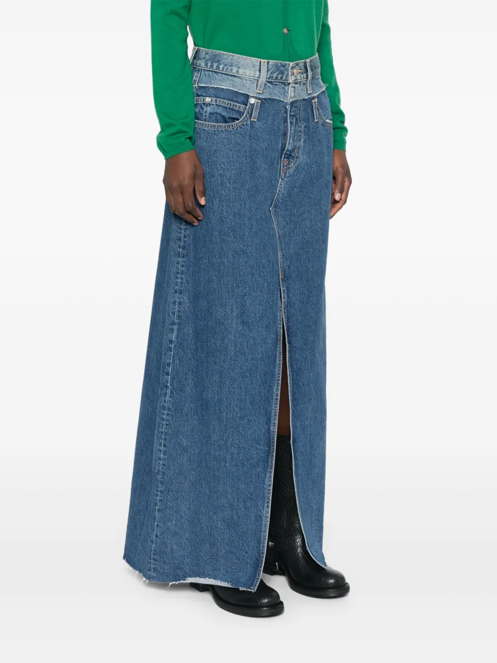 SLVRLAKE DENIM MAXI SKIRT