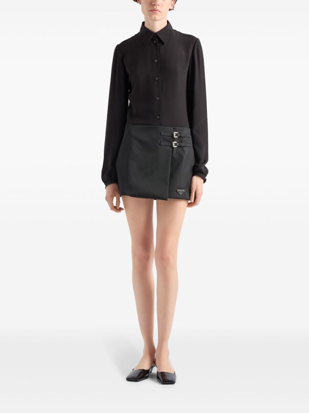 Prada wraparound skirt - Zwart