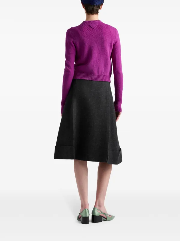 スカート Prada  midi skirt Prada Chino Midi Skirt | Neutrals | FARFETCH