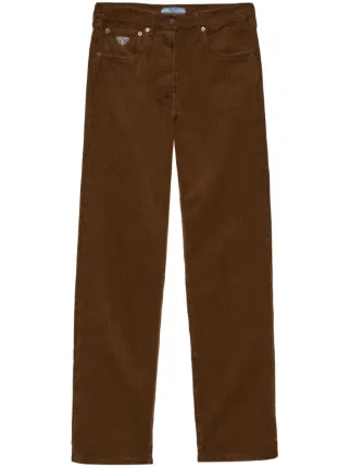 Prada Wide-legged Pants | Brown | FARFETCH BE