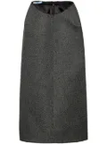 Prada Mouliné midi skirt - Grey