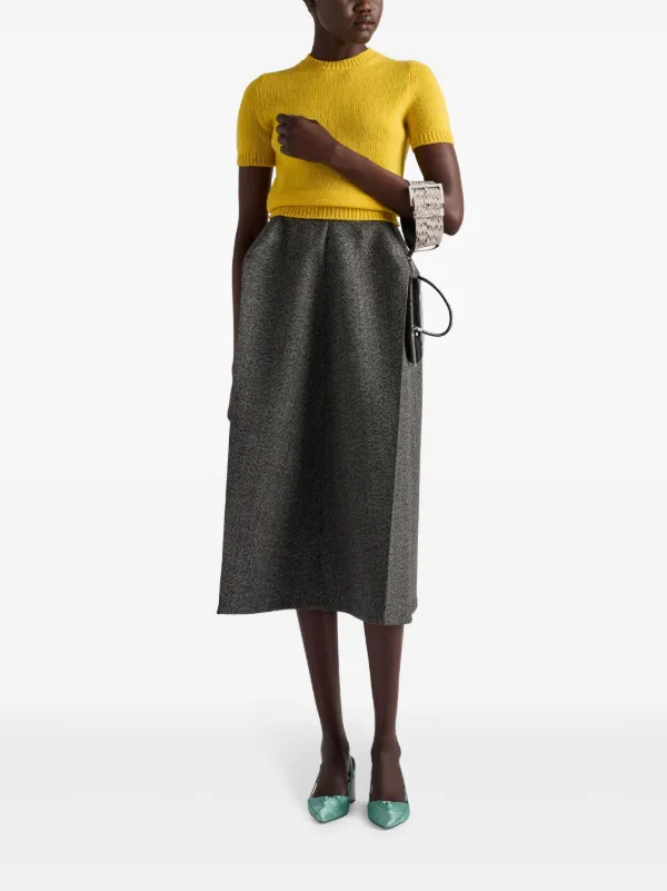 【プラダ・PRADA】Mouline maxi-skirt Mouliné maxi-skirt | Prada | OTTODISANPIETRO