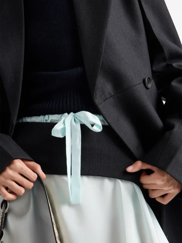 新品　PRADA シルクスカート　サイズ38 楽天市場】PRADA プラダ タグ付き チェック柄 シルク フレア