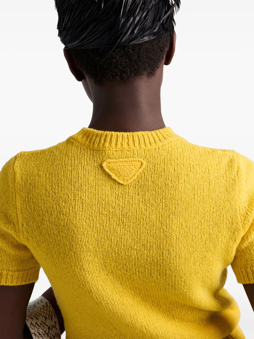 【送料&関税込】Prada Yellow Cashmere Mini Skirt Cashmere miniskirt in yellow - Prada | Mytheresa