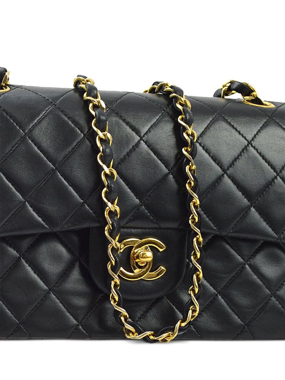 Affordable HOT SALE CHANEL 1985-1990s small Double Flap shoulder bag Women