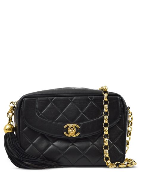 HOT SALE CHANEL 1992 CC quilted camera bag Women