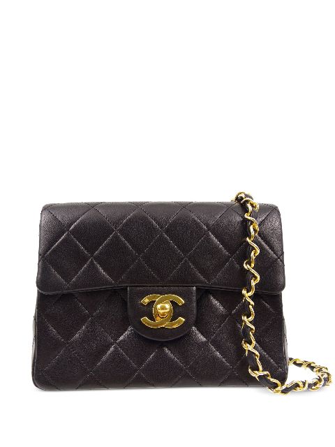 Affordable HOT SALE CHANEL 1990 Mini Classic Square Flap shoulder bag Women