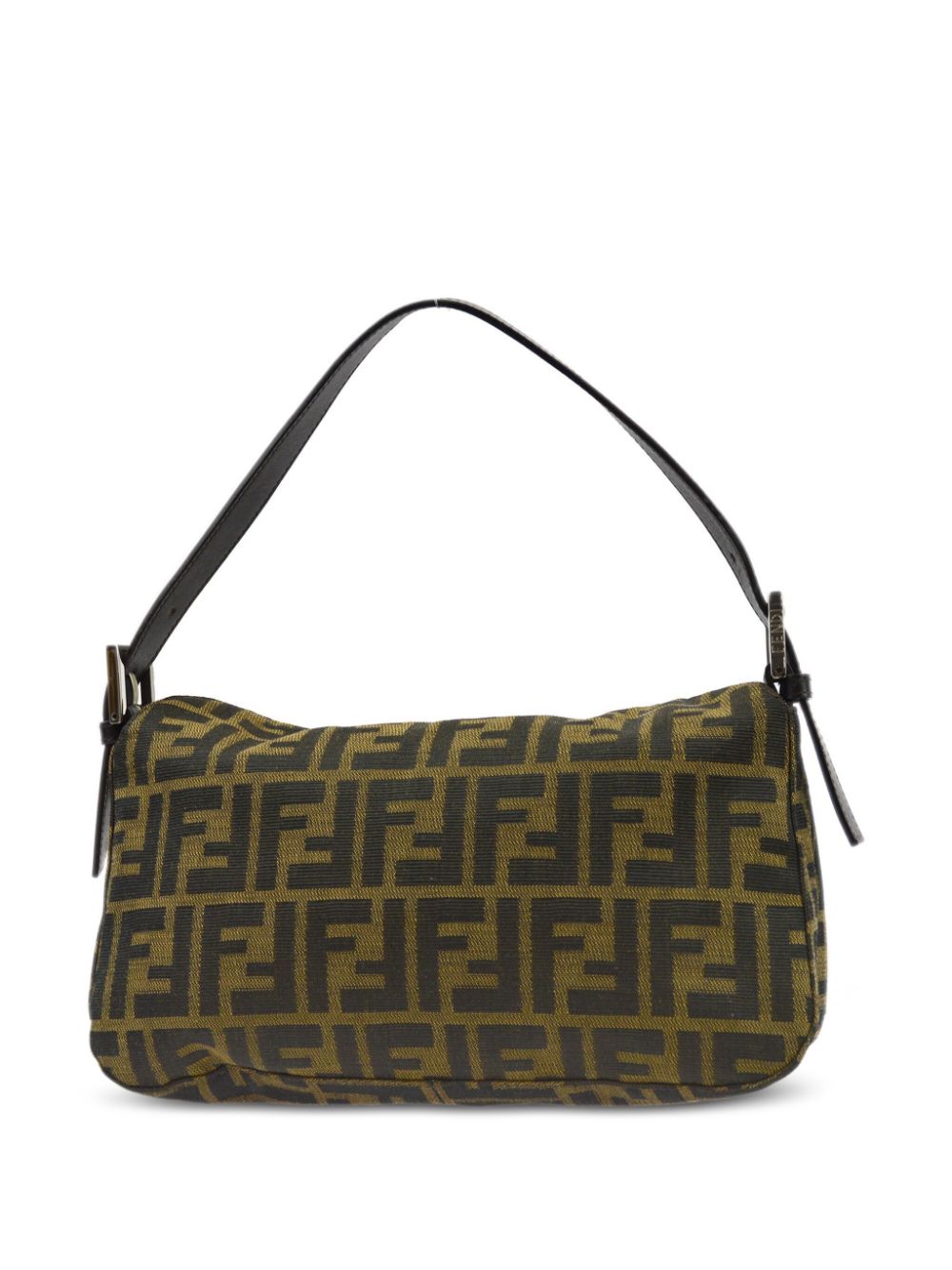 Fendi Pre-Owned 1990-2000 canvas schoudertas met Zucca-jacquard - Bruin