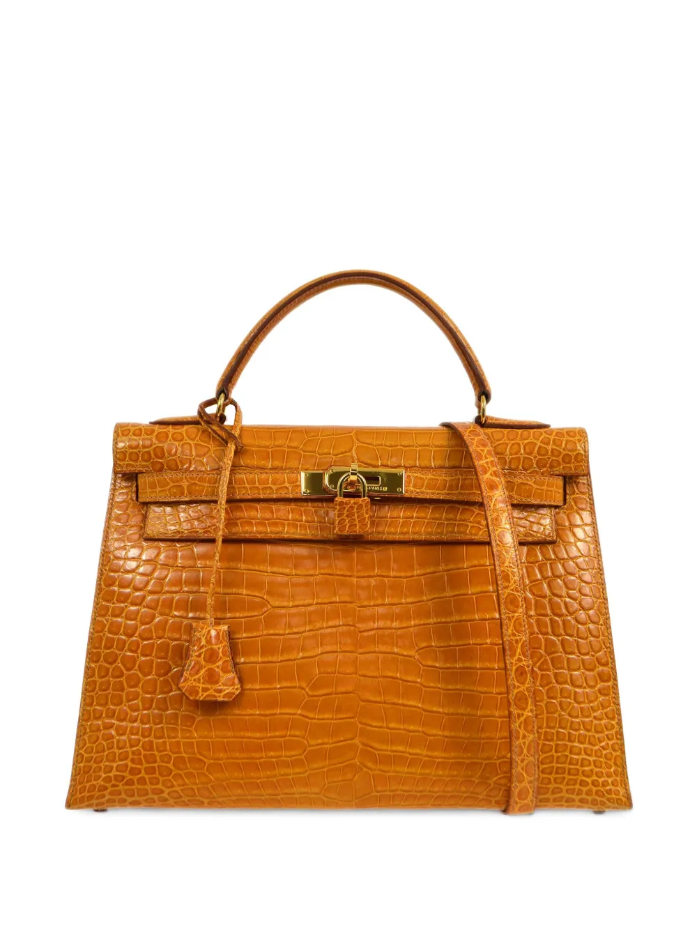 Hermès Pre-Owned 1997 ケリー 28 セリエ 2wayハンドバッグ - オレンジ Hermès Pre-Owned 1997 ケリー 28 セリエ 2wayハンドバッグ - オレンジ