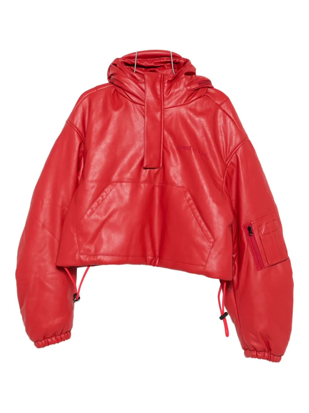 Kusikohc Padded Helmet Anorak In Red