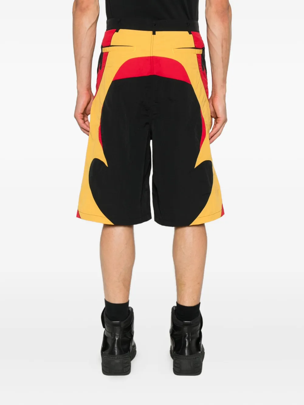 Kusikohc Rider Flame-print Shorts In Multi