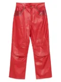 KUSIKOHC mask-pocket trousers - Red