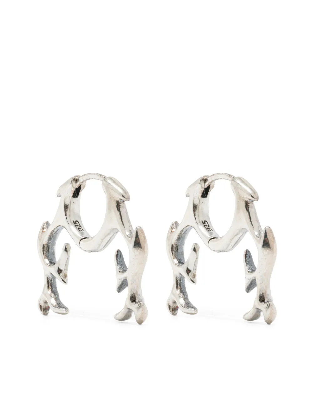 Kusikohc Flame Thorn Earrings In Metallic