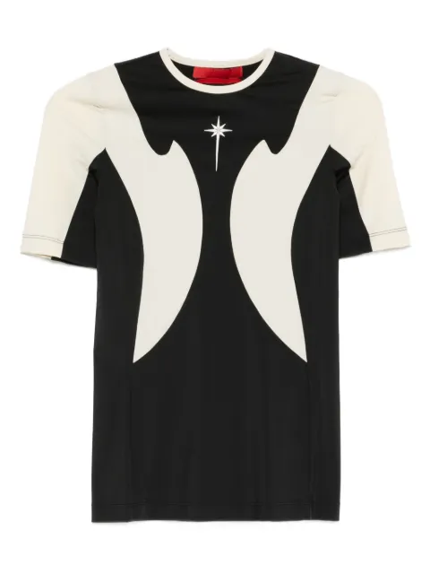 KUSIKOHC star-print panel t-shirt