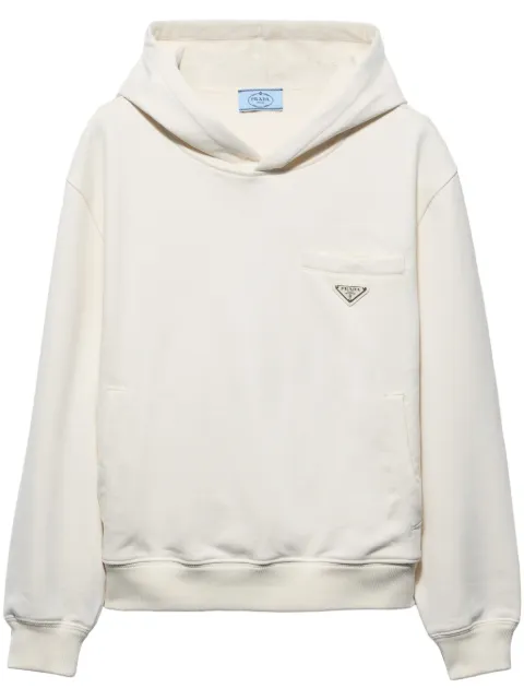 Prada cotton fleece hoodie
