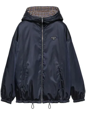 Prada Re-nylon Cropped Jacket | Black | FARFETCH