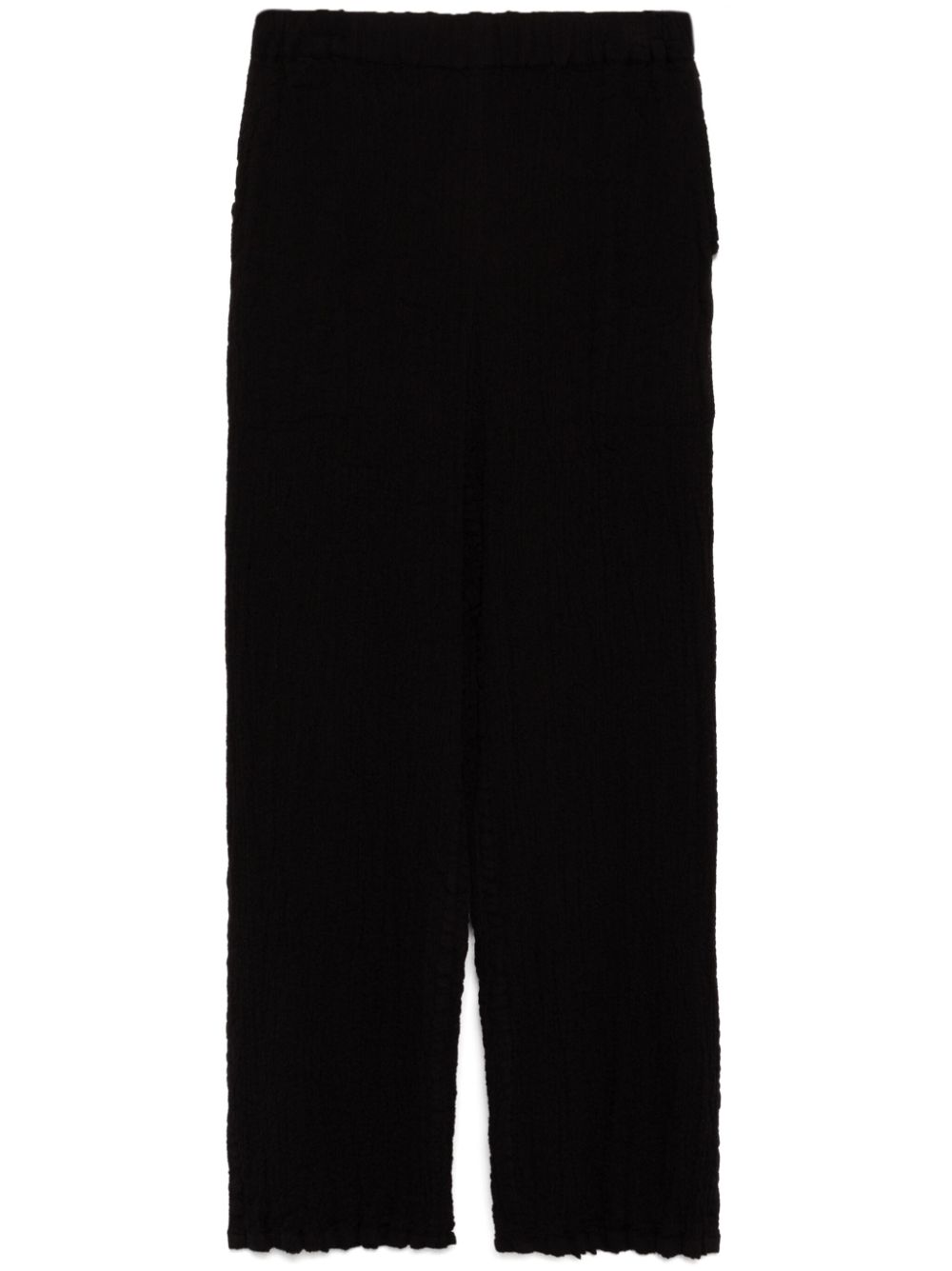 Issey Miyake mesh detailing pants – Black