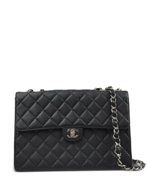 HOT SALE CHANEL 2002 Jumbo Classic Flap shoulder bag Women