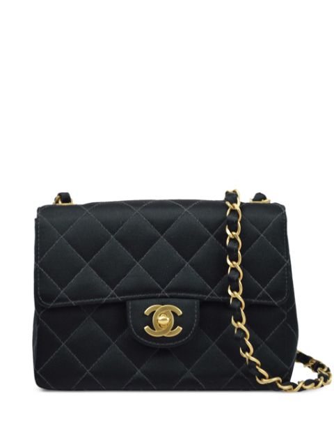 Affordable HOT SALE CHANEL 2002 Mini Classic Square Flap shoulder bag Women