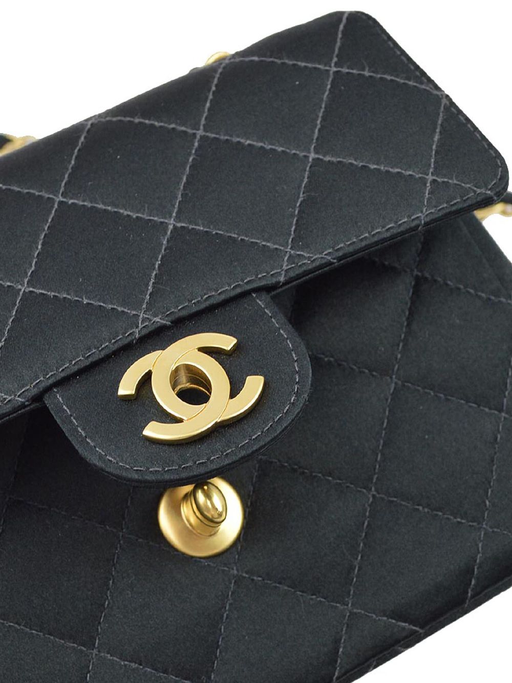 Affordable HOT SALE CHANEL 2002 Mini Classic Square Flap shoulder bag Women