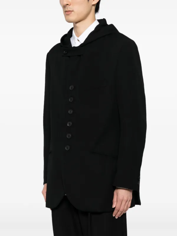 ジャケット・アウター Yohji Yamamoto Pour Homme Wool Jacket Yohji Yamamoto POUR HOMME Wool Gabardine Zipper Hole Jacket
