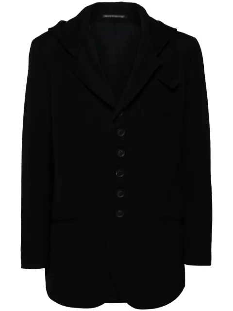 Yohji Yamamoto hooded wool jacket