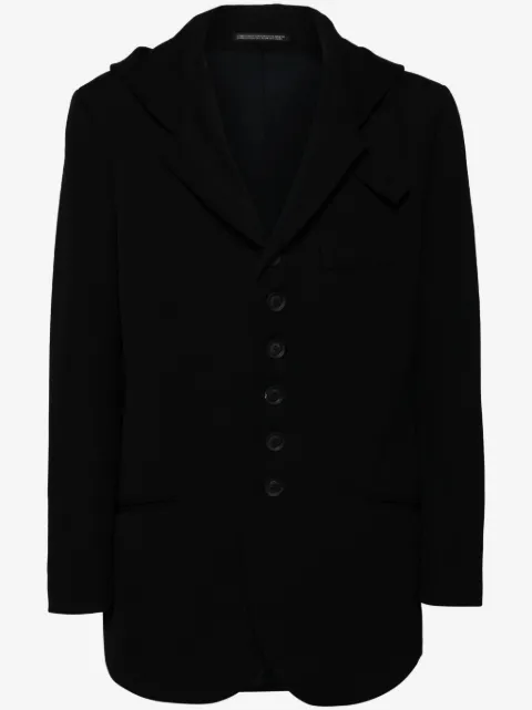 Yohji Yamamoto hooded wool jacket