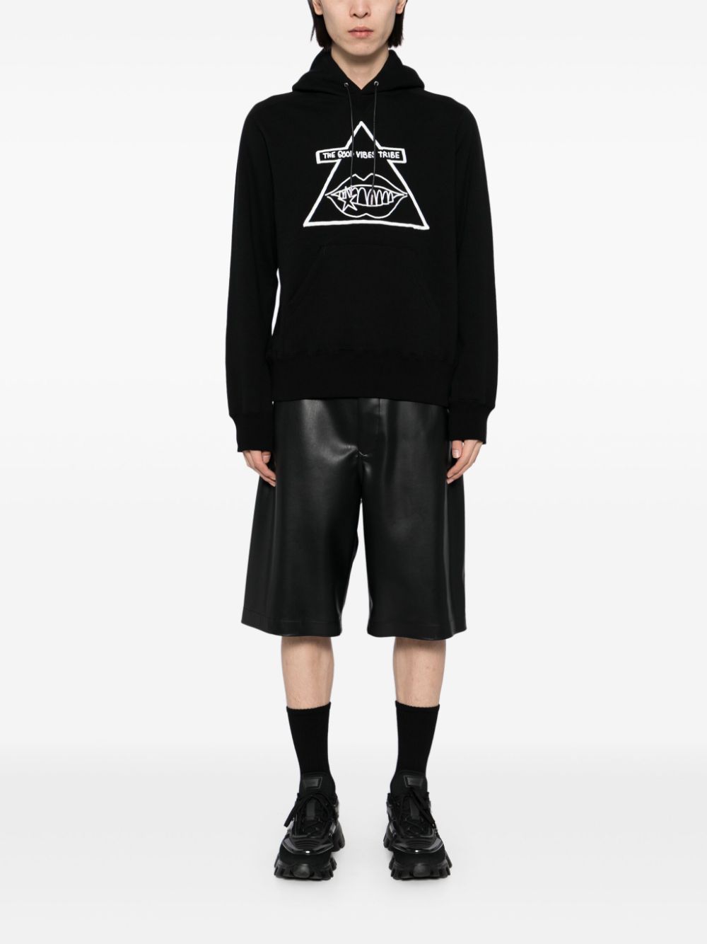 sacai Gonz hoodie - Zwart