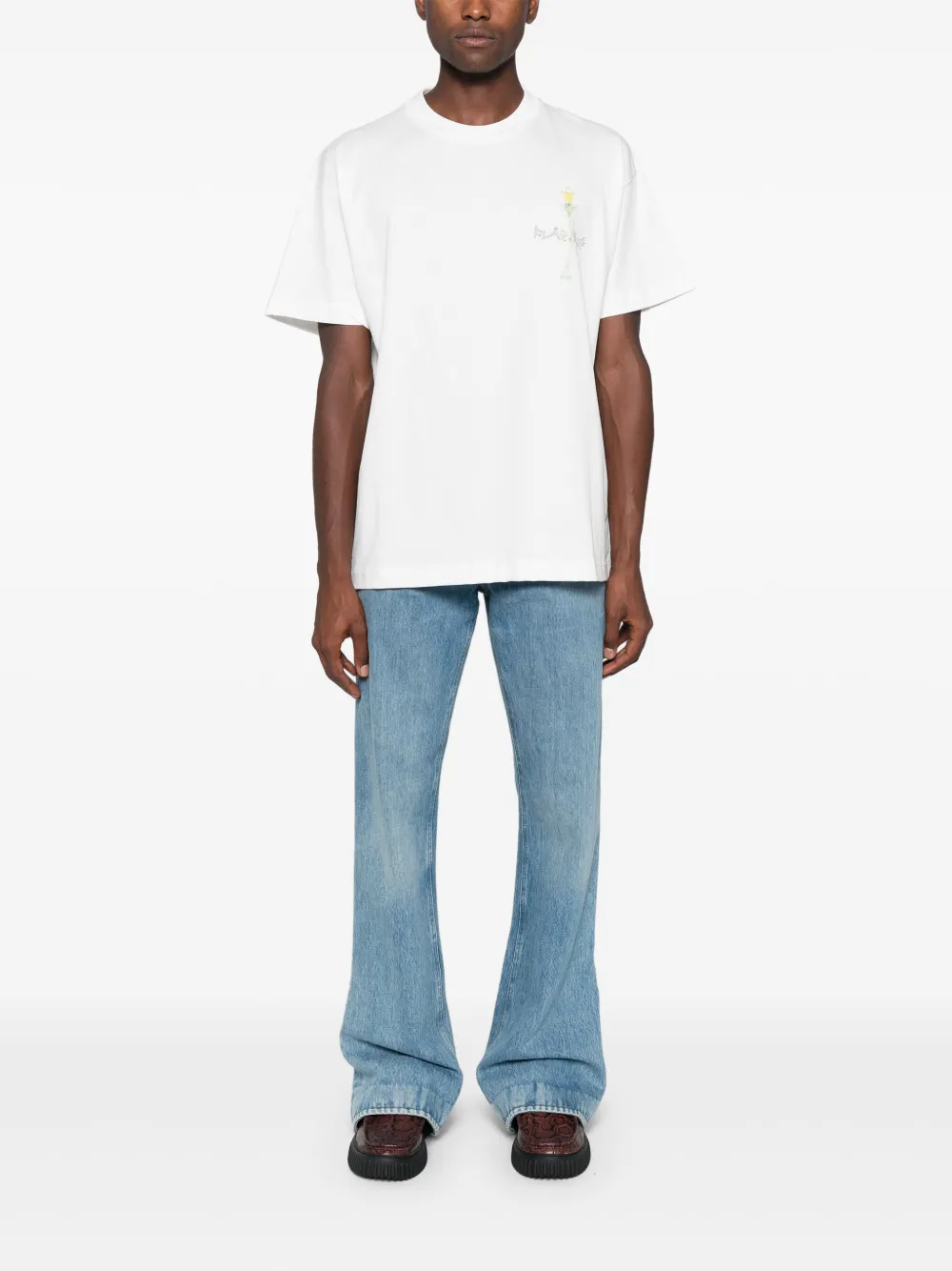 FLÂNEUR Lantern T-shirt - Wit