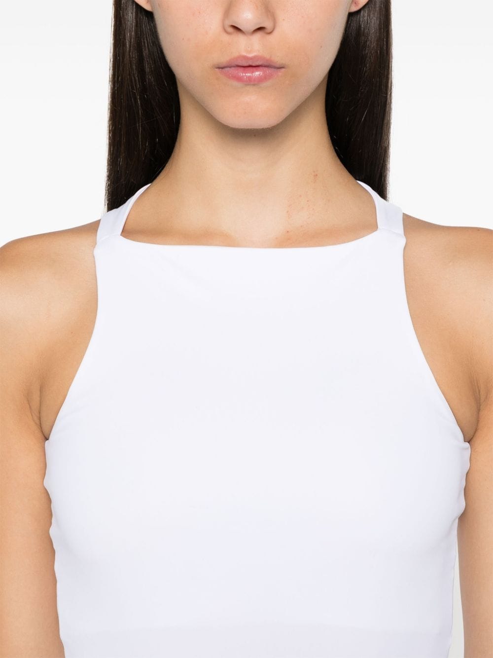 Shop Remain Stretch-design Bodysuit In Weiss