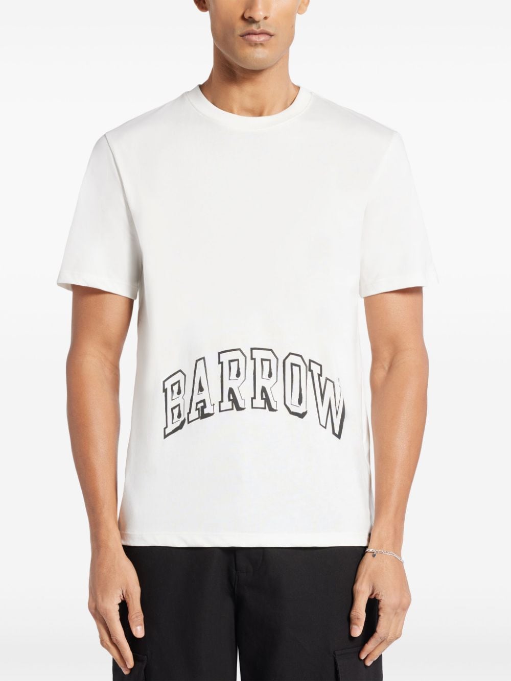 Shop Barrow Logo T-shirt In 白色