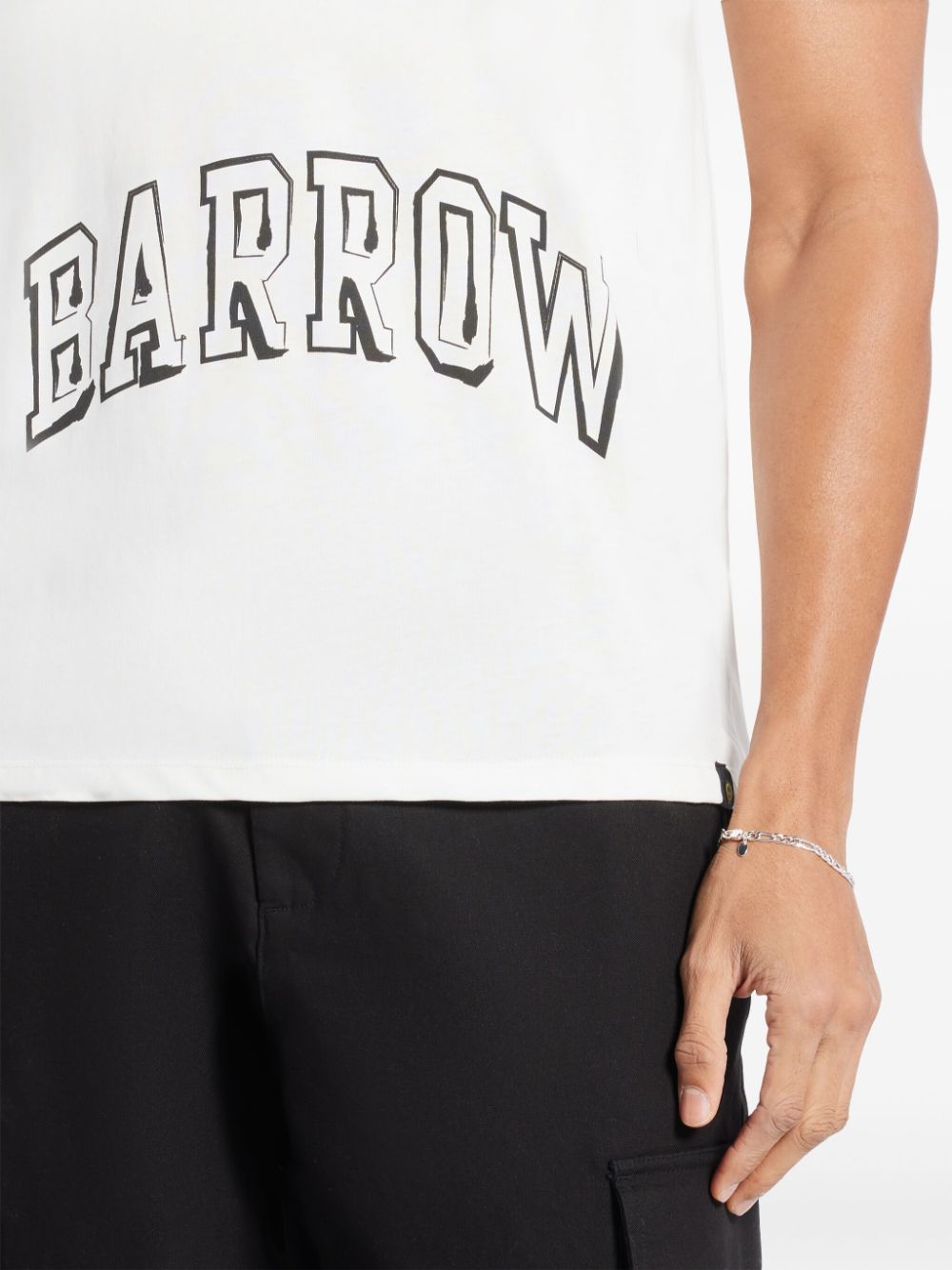 Shop Barrow Logo T-shirt In 白色