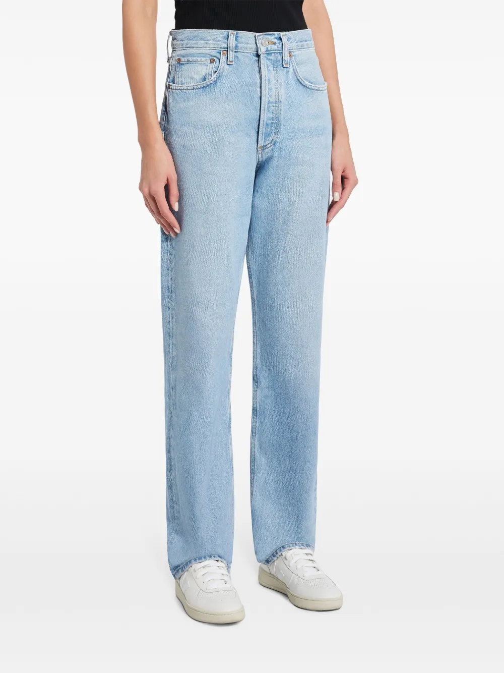 Shop Agolde Kelly Jeans In Blue