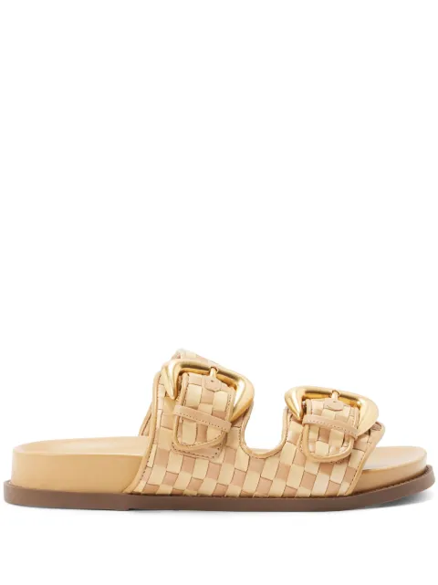 Schutz flip flops entretejidas con hebilla