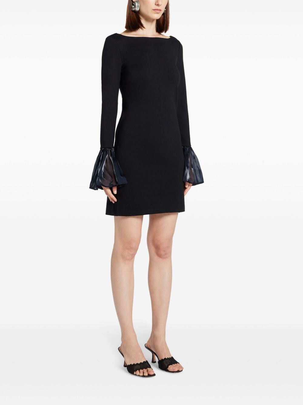 Shop Staud Hawthorne Mini Dress In Black