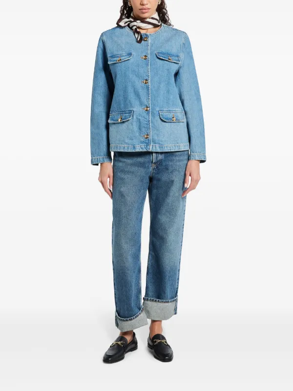 【関税込み】AGOLDE ブルー Fran Low Slung ストレートジーンズ AGOLDE Fran ジーンズ | ブルー | FARFETCH JP